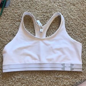 white under armor sports bra